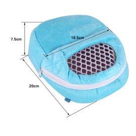 S Pet Carrier Backpack for Dogs and Cats, Breathable Mesh Travel Bag Portable by Yosoo White Mesh Blue