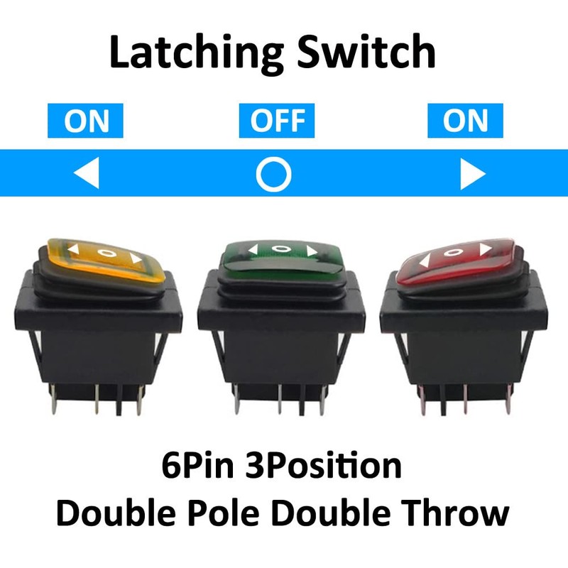 ETOPARS Pack of 3 12 V 20 A Rocker Switch