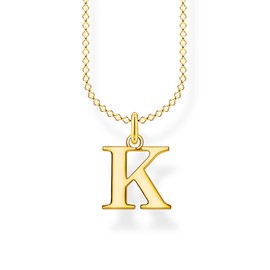 THOMAS SABO KE2010 KE2035 Sterling Silver Letter Necklace, Silver, No Gemstone