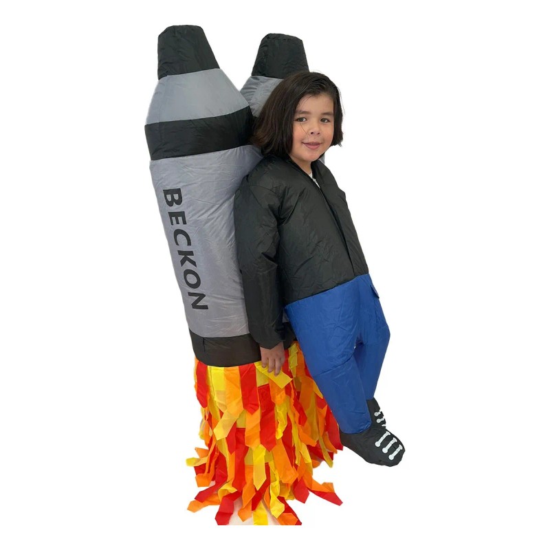 Disfraz Inflable De Halloween Cohete Espacial Rocket Nave Space Toda
