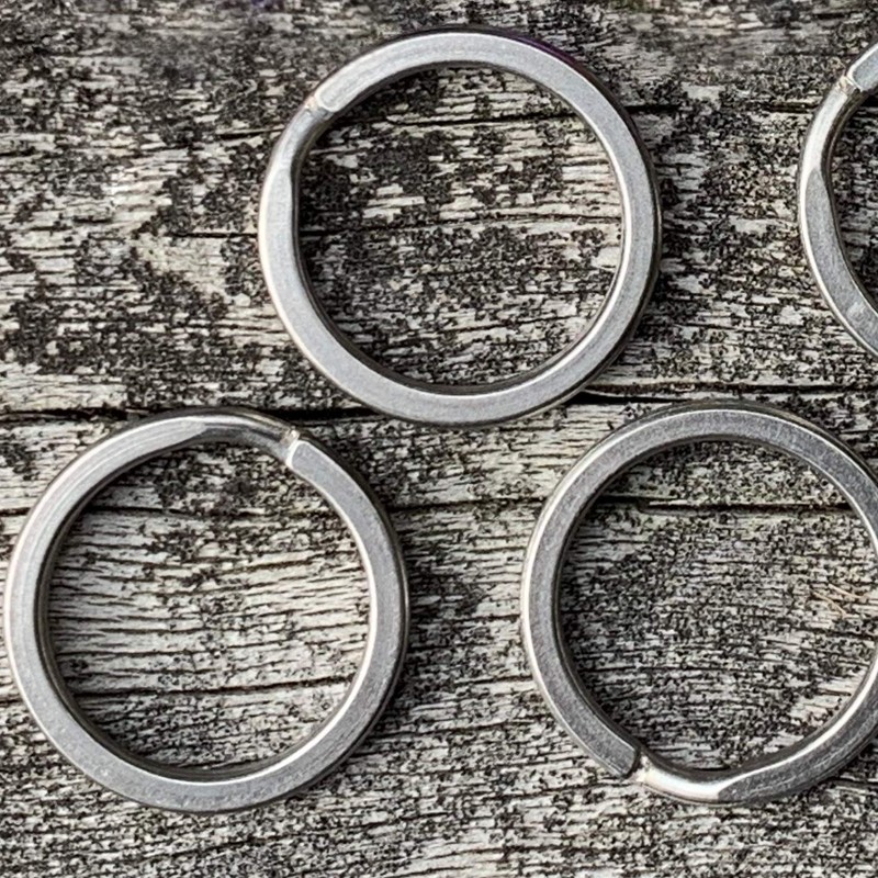 [Clan] Titanium Key Ring Set, Lightweight, Rustproof Key Ring (Diameter