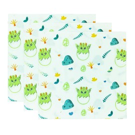 Dinosaur Baby Shower Disposable Paper Napkins, 40Pcs, 6.5in