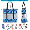 DSIUE Beach Bag with Cooler, Waterproof Sandproof Beach Tote Pool