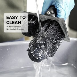 GratKit Water Washable 3D Printer Resin, UV-Curing 405nm Photopolymer Resin, Upgraded Formula 3D Printing Resin with Low Odor and Super Easy to Clean -1000g,Black