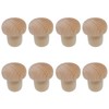 Mushroom Shaped Corks - Reusable Wooden & Rubber Wine Stopper