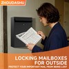ZhouDaShu Wall Mounted Locking Mailbox with Key Lock for Outside,