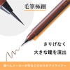 KFE1-068P Bamboo Makeup Brush for Eyes Extra Fine 068 Chestnut