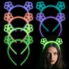 Rhoxshy Glow in the Dark Headbands, Light Up Headband 6-Pack
