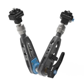 DF DIGITALFOTO 11" Magic Arm Camera Arm F22 Quick Release Plate Camera Arm with 1/4" and 3/8" Screw Quick Install Magic Arm for Head Head Head Video Light Flash Strobe (IRON-311Q)