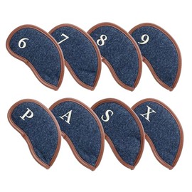 丸眞 アイアンカバー8個セット イギリス MOON コバルトヘリンボーン 初心者 0415009000