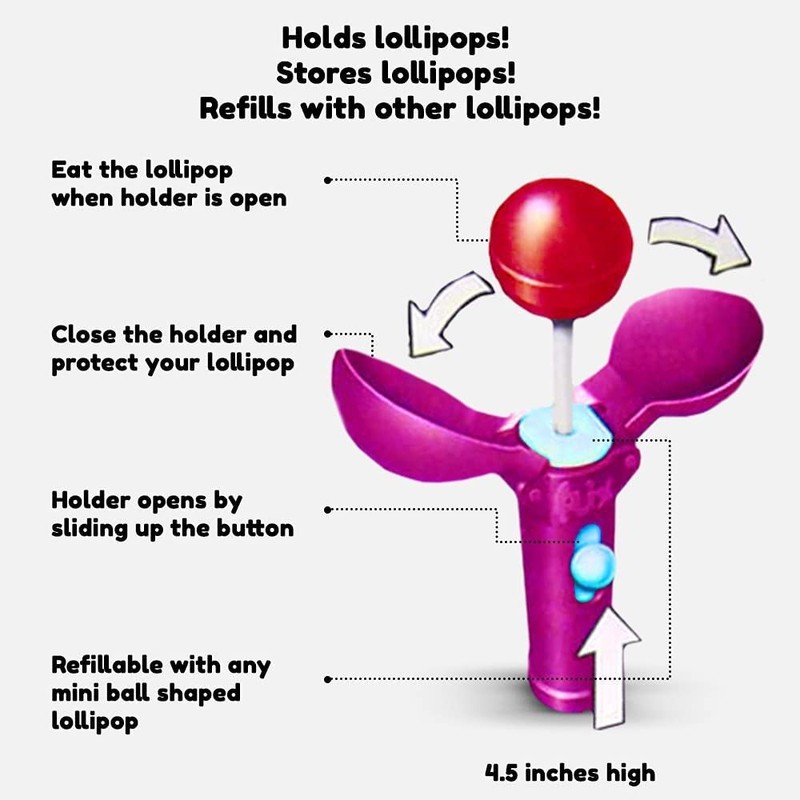 Pop Ups! Baseball Lollipop Holder - 12 Lollipops with Cases