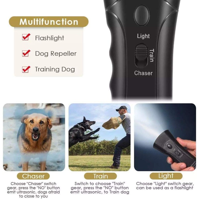 Amazingbuy Ultrasonic Dog Trainer Device Electronic Dog Deterrent/Dog Barking Control