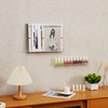 KLGO 4 Pack 15 Inch Acrylic Invisible Kids Floating Bookshelf