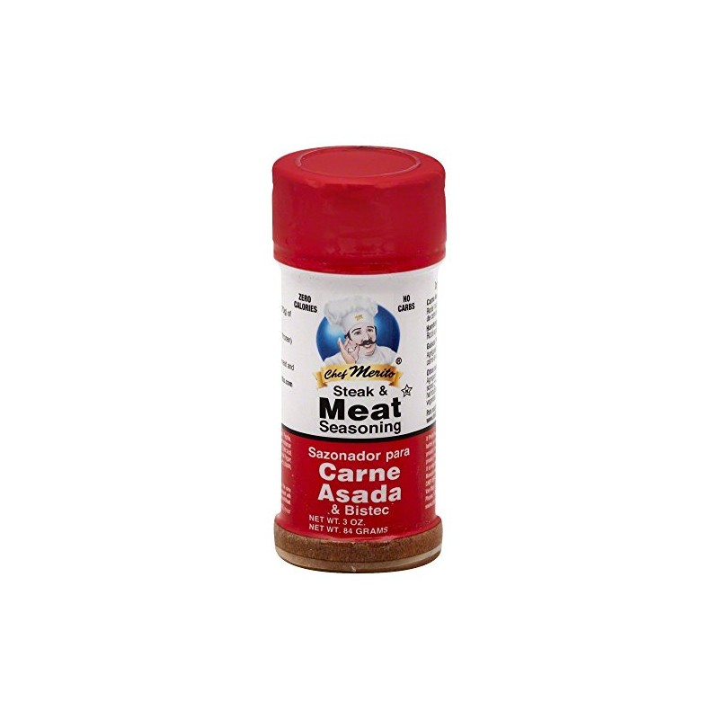Chef Merito Steak & Meat Seasoning, 3 Oz