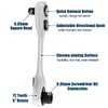 Bestgle 1/4" Mini Ratchet Wrench 72 Tooth Drive Socket and