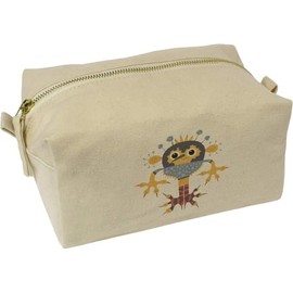 'Super Monster' Canvas Wash Bag/Makeup Case (CS00033864)