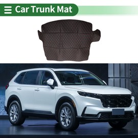 Motoforti Cargo Liner Rear Trunk Mat Trunk Cargo Luggage Boot Tray Mat for Honda CRV Hybrid 2017-2021 XPE Microfiber Leather Black Flat Face 3D Diamond Pattern
