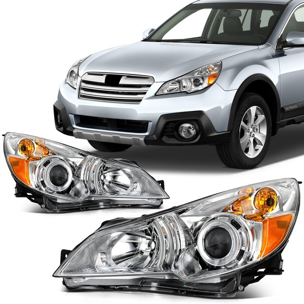 SCITOO Headlight Assembly Fits 2010-2014 for Subaru Legacy 2010-2014 for