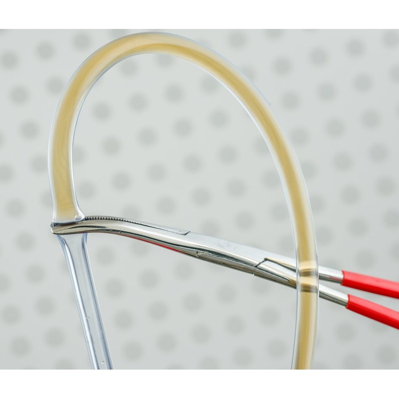 SE 664 FSI Self Locking Gebogene Pinzette mit Isolierte Griffe,