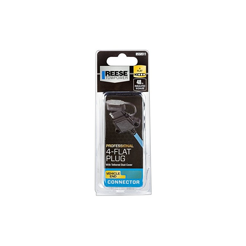 Reese Towpower 8550511 Professional 4-Way Flat Vehicle End Connector with