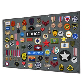 Yzpacc Tactical Sticker Display Board, Foldable Panel with Loop Surface for Storage and Display of Military Combat and Motivational Stickers for Army Members