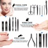 SALN Set De Cortaúñas Manicura Pedicura Hombre Acero Con Estuche