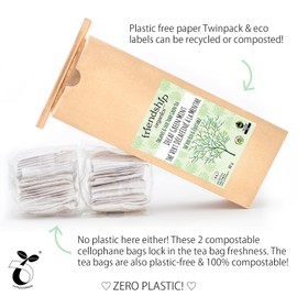 Friendship Organics Decaf Green Mint Tea Bags, Organic and Fair Trade, 44 Count