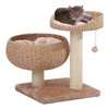 PetPals Paper Rope Natural Bowl Shaped with Perch Cat Tree