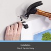 Kenney Fast Fit 5/8" No Measure Curtain Rod Brackets, Matte