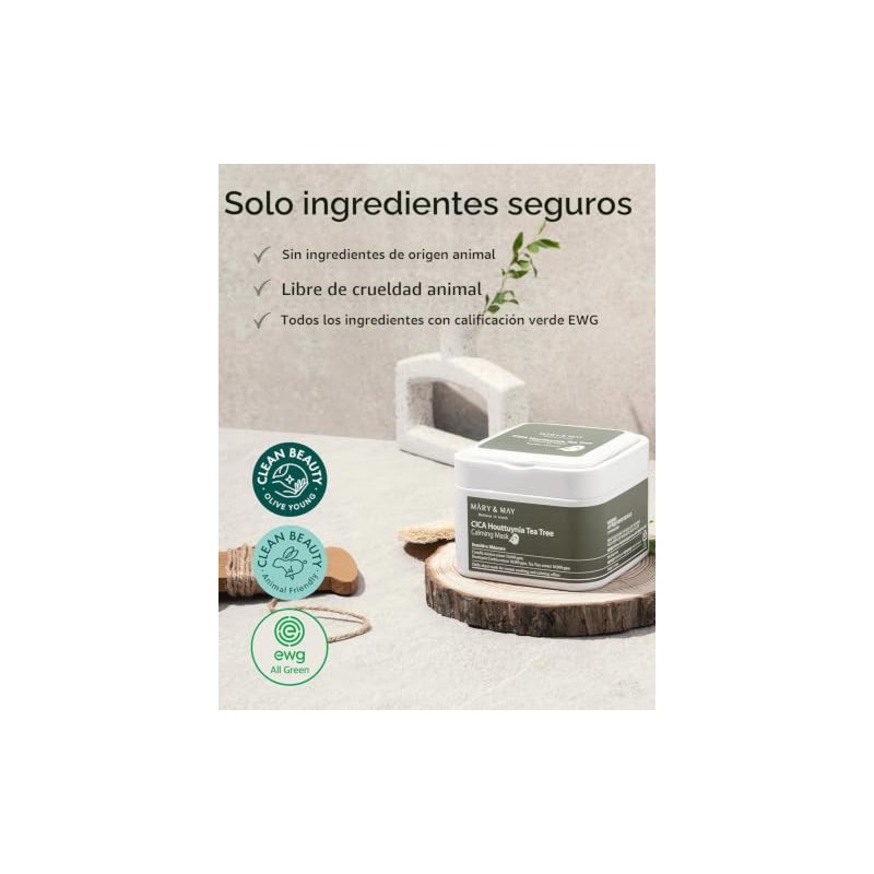 MaryMay Cica Houttuynia Tea Tree Calming Mask - Daily Pull