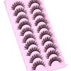False Lashes Natural Eyelashes Fluffy Lashes D Curl Eyelashes 14mm