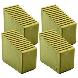 HB40 Rubber Ladder Feet for Wooden Stepladders Pack of 4 3-8 Rungs Inner Dimensions 56 x 23 mm Sand Colour