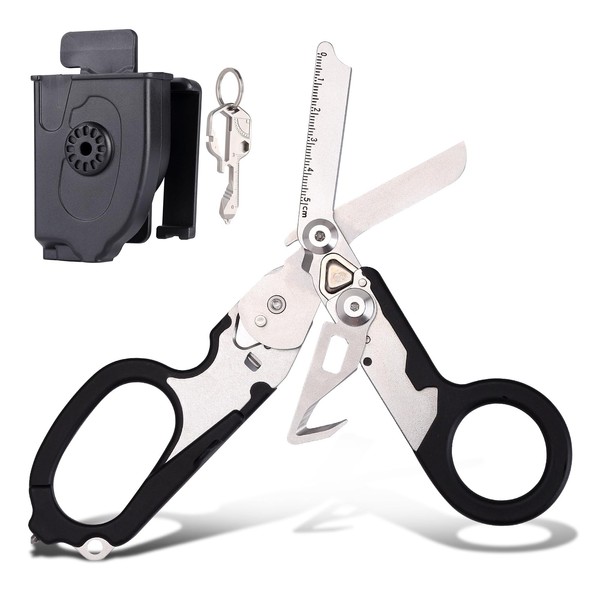 6in1 Trauma Shears, trauma shears foldable. Multi-purpose rescue scissors, Emergency