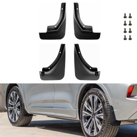 Xotic Tech 4PCS Front & Rear Mud Flap Splash Guards Fender Flare Mudguard Dirt Slush Trap Protector w/Hardware Accessories Full Set Compatible with Ford Escape 2020-2024
