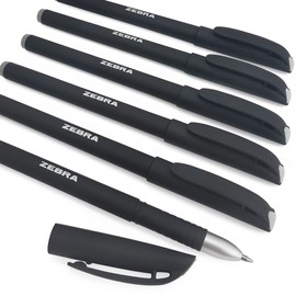 DOPHENZebra - ZGE Gel Ink Stick Pen - 0.7mm - Matte Barrel - Black - Pack of 6