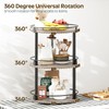 YATINEY 3-Tier Lazy Susan Organizer, Rotating Spice Rack, Spinning Organizer,