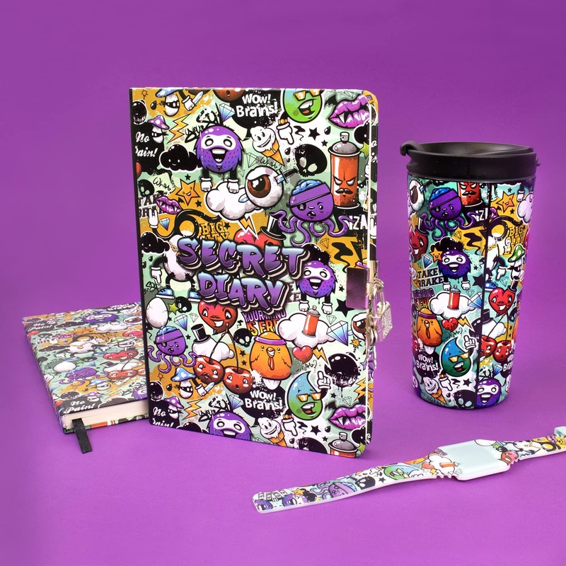 I-TOTAL ® - Secret Diary with Padlock and Two Keys