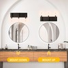 Kalium 3-Light Bathroom Light Fixtures, Matte Black Modern Vanity Lights