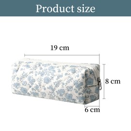 Mrltau Aesthetic Pencil Case Aesthetic Pencil Case Small Aesthetic Make Up Bag Cosmetic Bag Coquette Makeup Bag Aesthetic Stuff Clean Girl Stuff, multicoloured