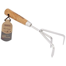 Draper Heritage 99026 Stainless Steel Hand Cultivator with Ash Handle