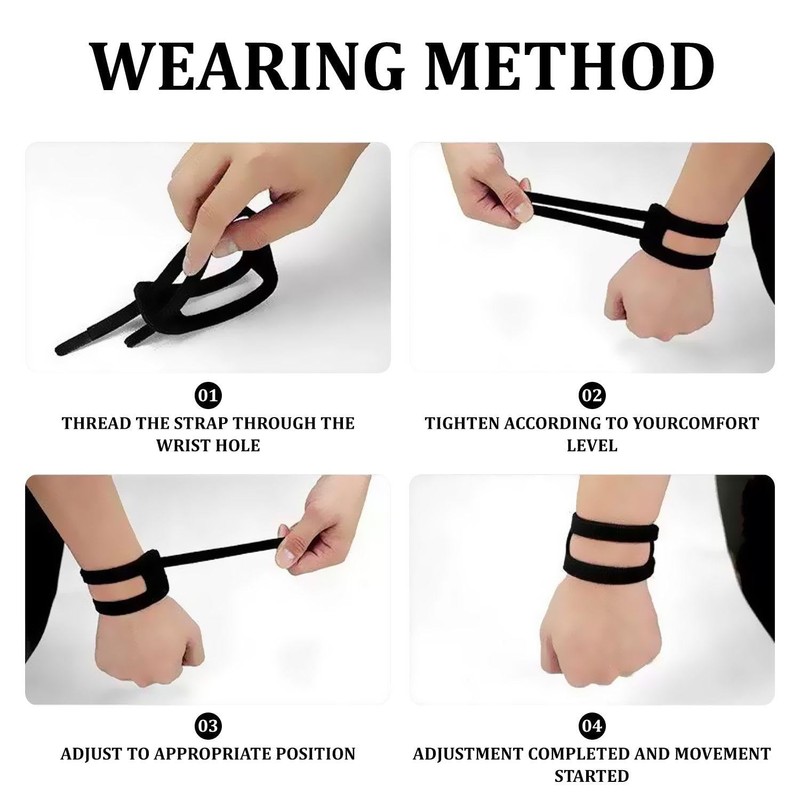 Pack of 2 Anti-Injury Wrist Support, Adjustable Wrist Support, Sports