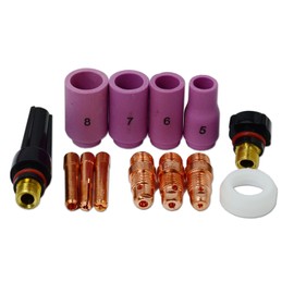 TIG Short Collets Body 17CB20 18CG20 10N24S 13N10 KIT Fit DB SR WP-17 WP-18 WP-26 TIG Welding Torch Consumables Accessories 13pcs