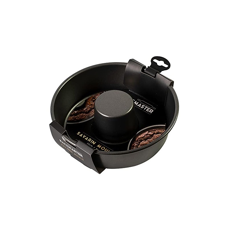 Bakemaster Non-Stick Savarin Mould, Black, SHHB76 6.5 cm*20 cm* 20