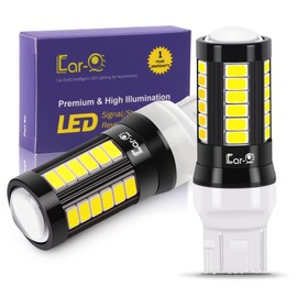 Car-EyeQ W21W 7440 LED Back-up Reverse Lights Bulbs Compatible with Ford F-150(2019~2020), F-250/F-350/F-450/F-550 Super Duty Pickup only(2017~2019), 6000K Xenon White