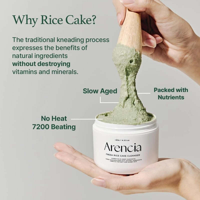 Arencia Korean Rice Mochi Face Cleanser - Face Mask, Foaming