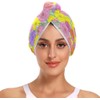 Toalla de cabello de secado rápido con botones para todos