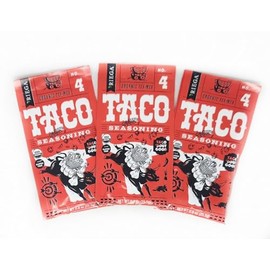 3 Pack of Seasoning Packets Riega Fajita Street Tacos Organic (0.9, Taco Seasoning)
