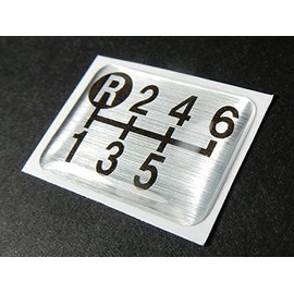 Tuningfan Shift Pattern Emblem Top Left R for 6 Speed MT Car Forward Elf Fighter Duetro SPE-A604