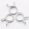 100Pcs 1/4" Irrigation Hose Clamps, Stainless Steel Double Line Hose