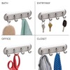 iDesign Self-Adhesive Key Rack with 4 Hooks - Key Holder